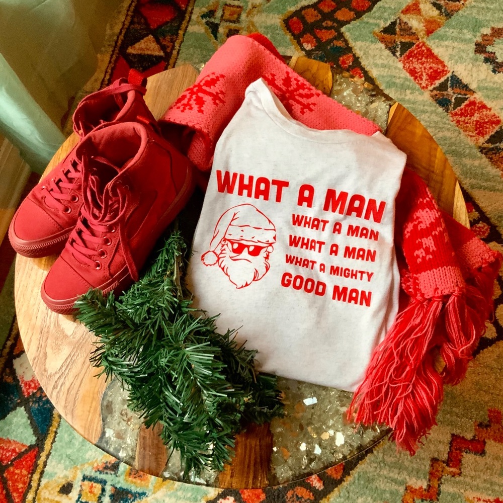 Women’s holiday Santa tee